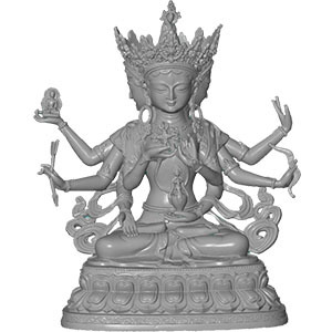 atos高精度掃描抄數(shù)佛像工藝品